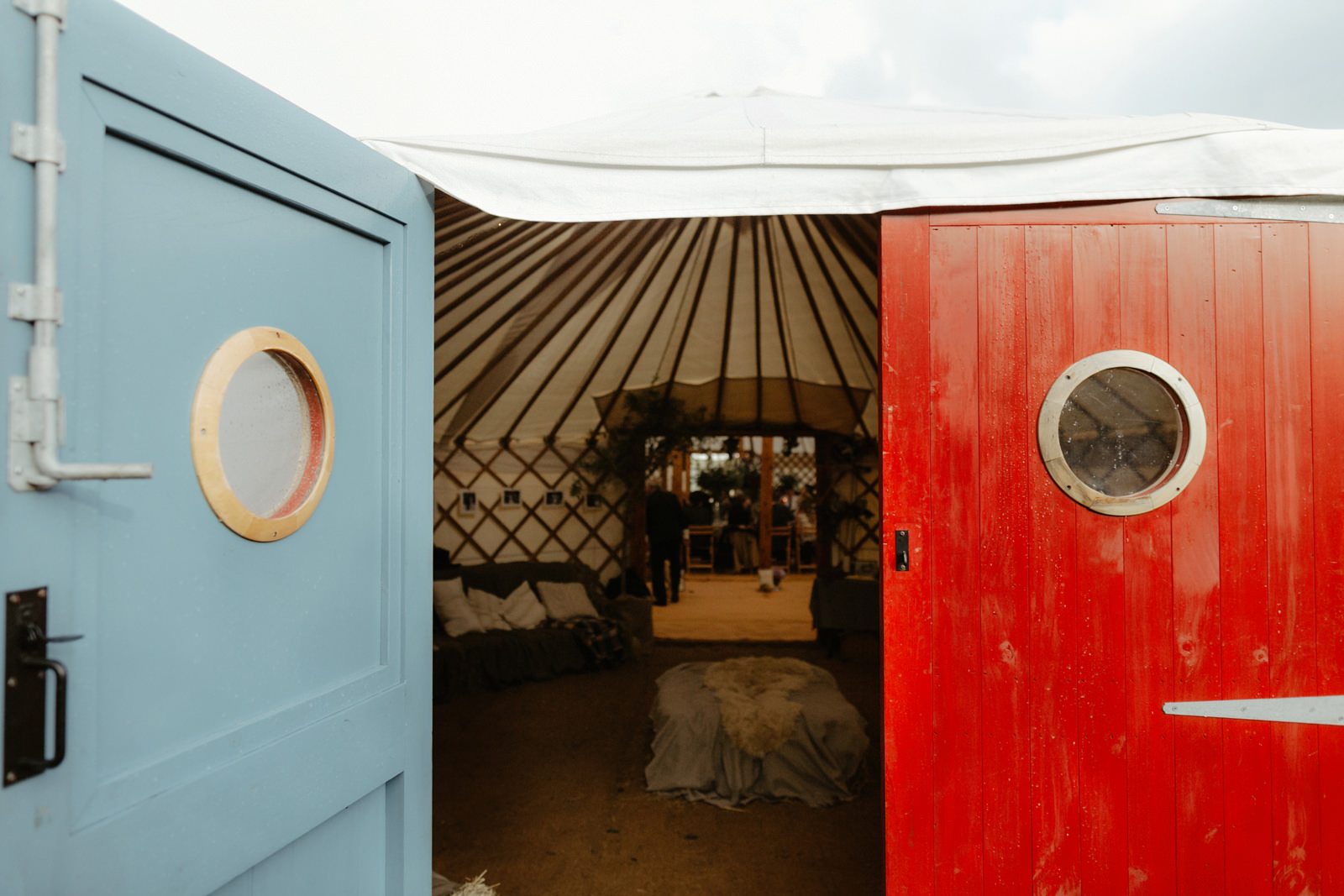 door of the beautiful yurt