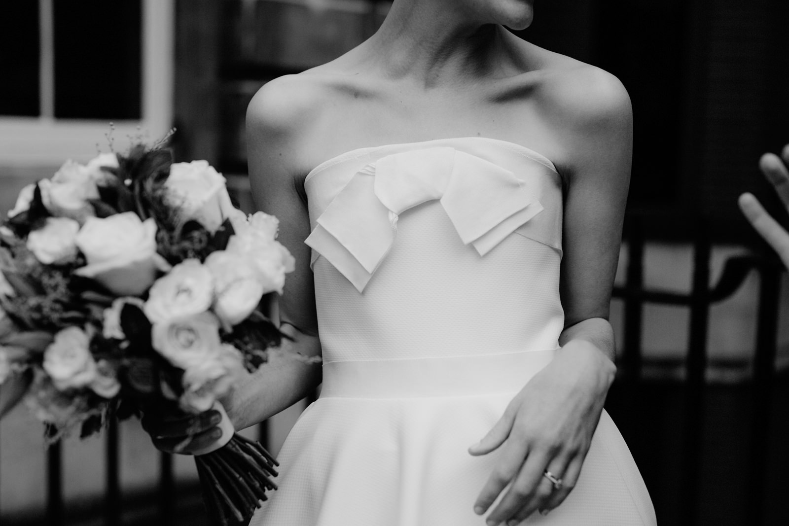beatiful short wedding gown