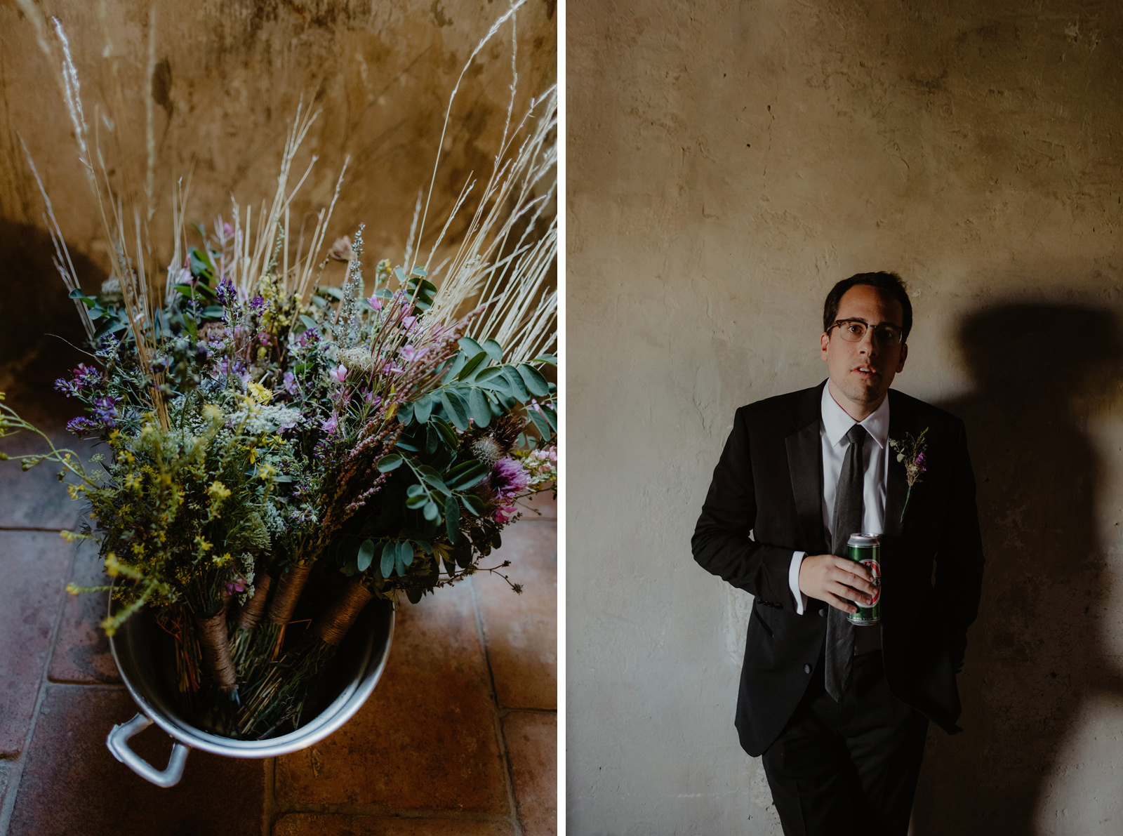 flowers and groom in santo stefano