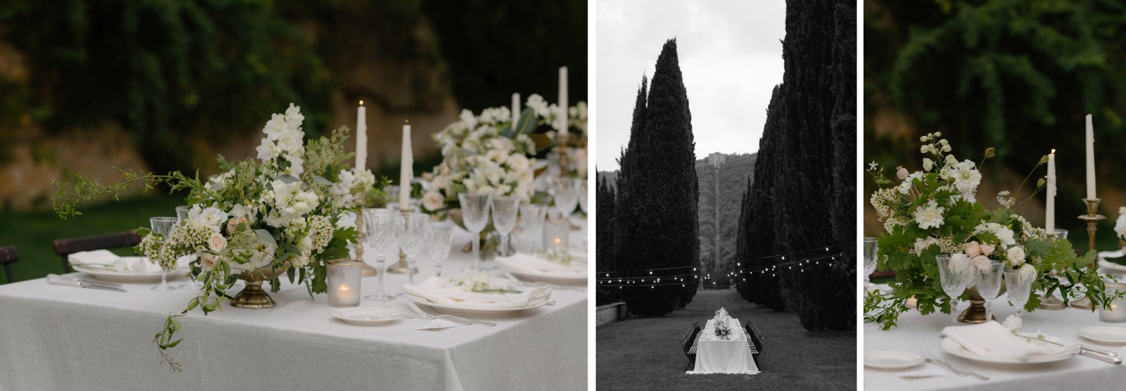 table setting wedding in Tuscany 